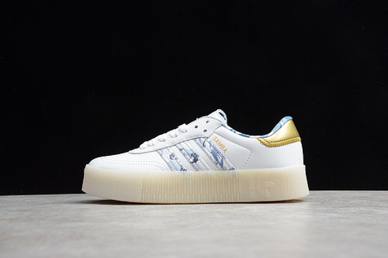Adidas Adidas SAMBAROSE SHOES CLOUD WHITE/GOLD METALLIC/CORE BLACK · FW5345, photo 1