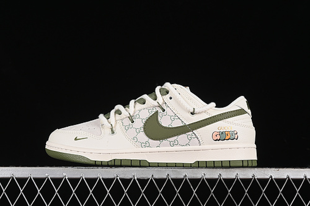 Unbranded [XX2025-918]-[SB DUNK LOW GU*CCI WHITE/GREY/GREEN]-[WOMAN:36-39]-[MAN:40-45], photo 1