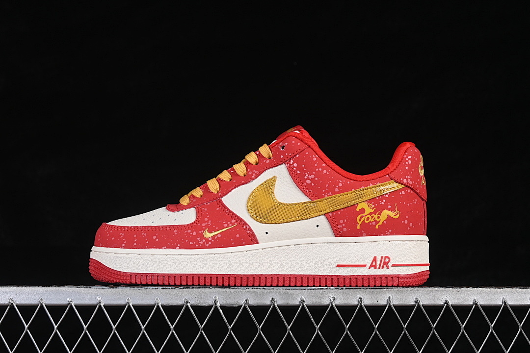 Nike [DF0188-131]-[AIR FORCE 1 07 LOW WHITE/RED/GOLD]-[WOMAN:36-39]-[MAN:40-45] - Image 2