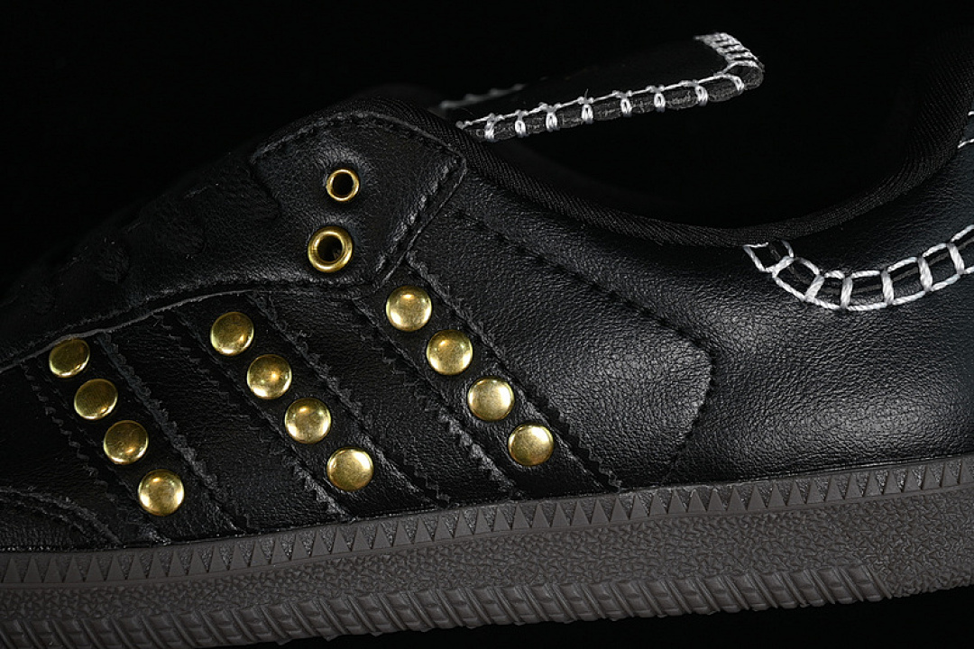 Adidas [IG4303]-[SAMBA OG WALES BONNER STUDDED PACK BLACK CORE BLACK/CREAM WHITE]-[UNISEX:35-45] - Image 9