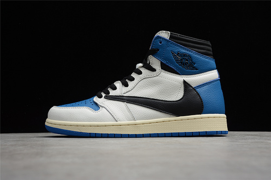 Jordan [DH3227-105]-[CJ FRAGMENT DESIGN X TRAVIS SCOTT AIR JORDAN 1 RETRO HIGH WHITE/BLACK], photo 1