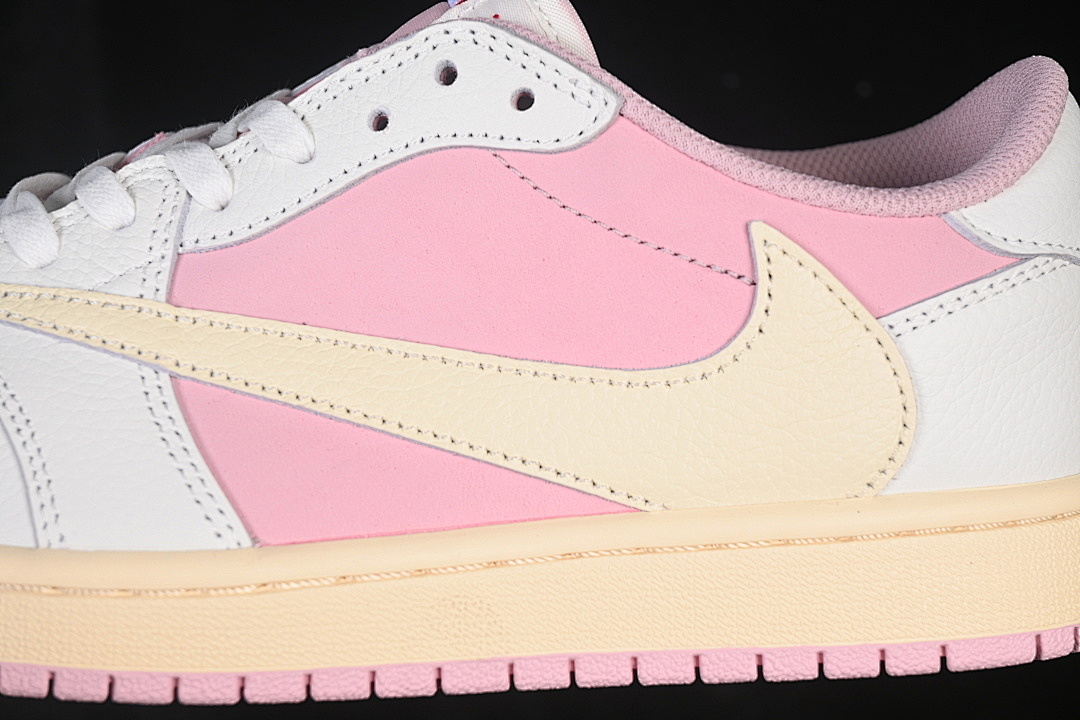 Jordan [DM7866-600]-[TRAVIS SCOTT AIR JORDAN 1 LOW OG WHITE/PINK]-[WOMAN:36-39]-[MAN:40-48.5] - Image 8