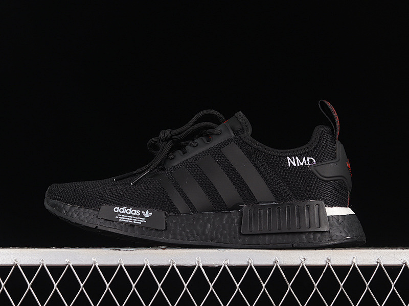 NMD_R1 BOOST SHOES CORE BLACK/CORE BLACK/SCARLET · HQ2068, photo 1