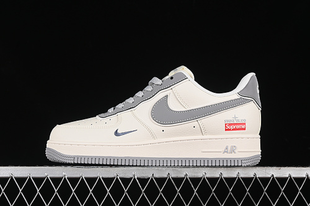 Nike [BB1616-303]-[AIR FORCE 1 07 LOW SUPREME OFF WHITE/GREY]-[WOMAN:36-39]-[MAN:40-45], photo 1