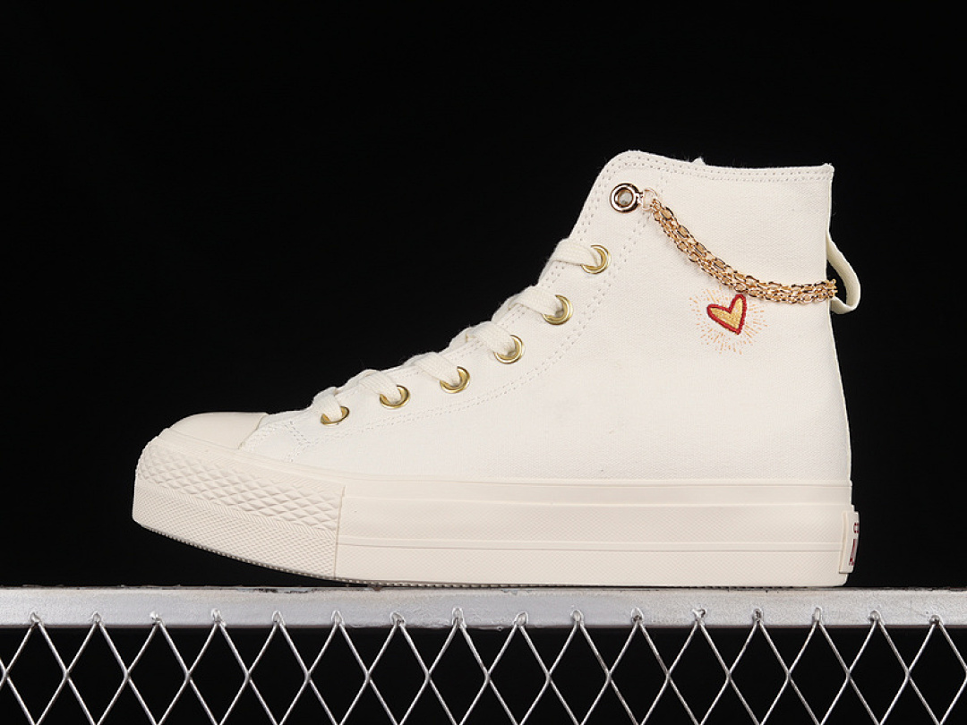 Converse [A04453C]-[CHUCK TAYLOR ALL STAR HIGH VALENTINE'S DAY 2023 EGRET/THRIFTSHOP YELLOW]-[35-44], photo 1