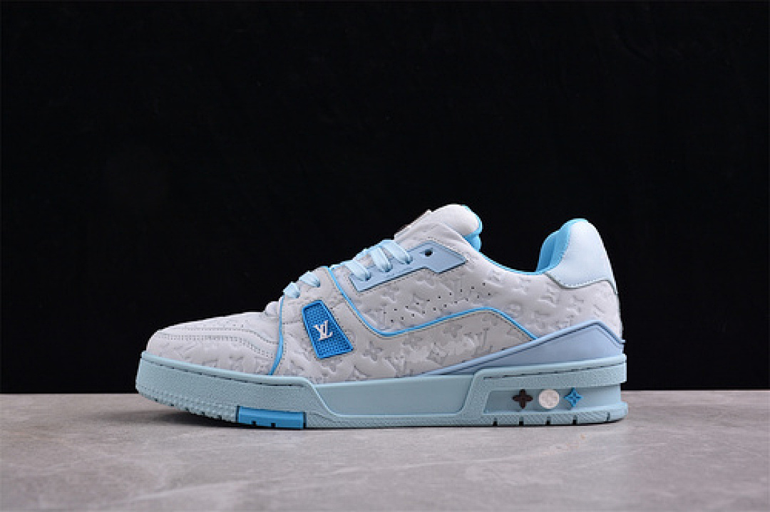 Louis Vuitton Louis Vuitton [2024TRAINER L*V TRAINER WHITE/GREY/BLUE]-[MAN:38-45], photo 1