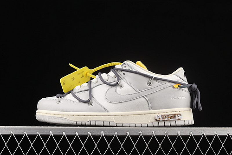Off-White Nike OW X SB DUNK LOW LOT 41 OF 50 SAIL/NEUTRAL GREY/FLINT GREY · DM1602-105, photo 1