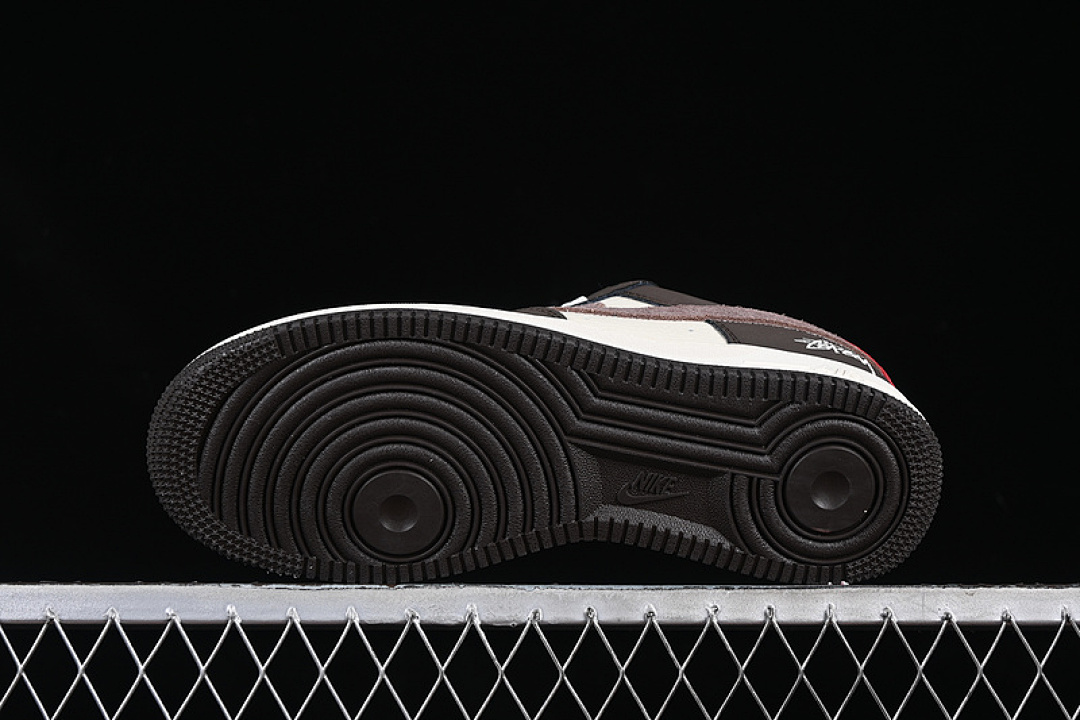 Nike [KK1988-057]-[AIR FORCE 1 07 LOW WHITE/GREY/BROWN/RED]-[WOMAN:36-39]-[MAN:40-45] - Image 15