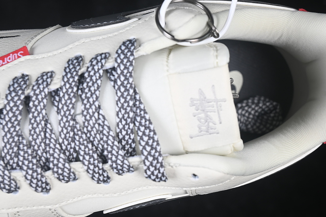 Nike [DW8806-019]-[AIR FORCE 1 07 LOW CASUAL SNEAKERS WHITE/GREY/RED]-[WOMAN:36-39]-[MAN:40-45] - Image 9
