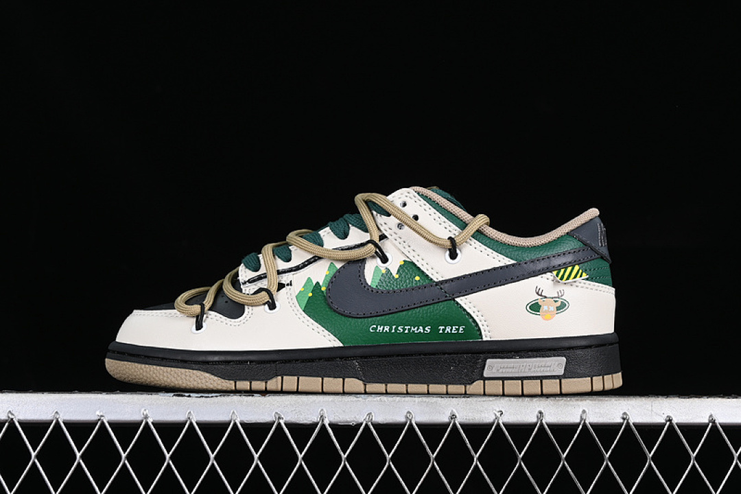 Unbranded [DJ6188-200]-[DUNK LOW SB WHITE/BROWN/GREEN]-[WOMAN:35.5-39]-[MAN:40-46], photo 1