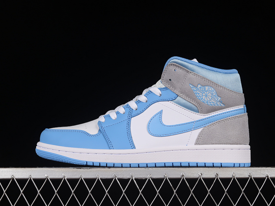 Jordan [DX9276-100]-[AIR JORDAN 1 MID SE WHITE/WOLF GREY/UNIVERSITY BLUE]-[MAN:40-46], photo 1