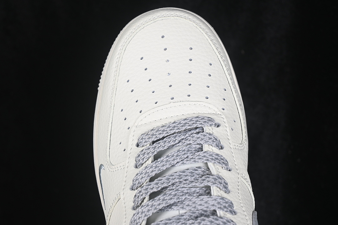 Nike [DN9688-143]-[AIR FORCE 1 07 LOW CASUAL SNEAKERS LIGHT GRAY/WHITE]-[WOMAN:36-39]-[MAN:40-45] - Image 9