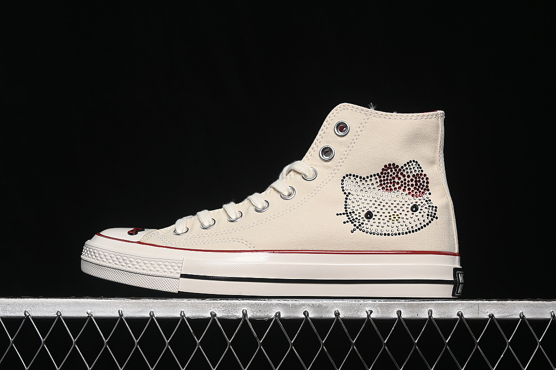 Unbranded [A17695C]-[HELLO KITTY LIMITED HIGH TOP CASUAL SHOES BEIGE/APRICOT]-[WOMAN:35-39.5]-[MAN:40-44], photo 1