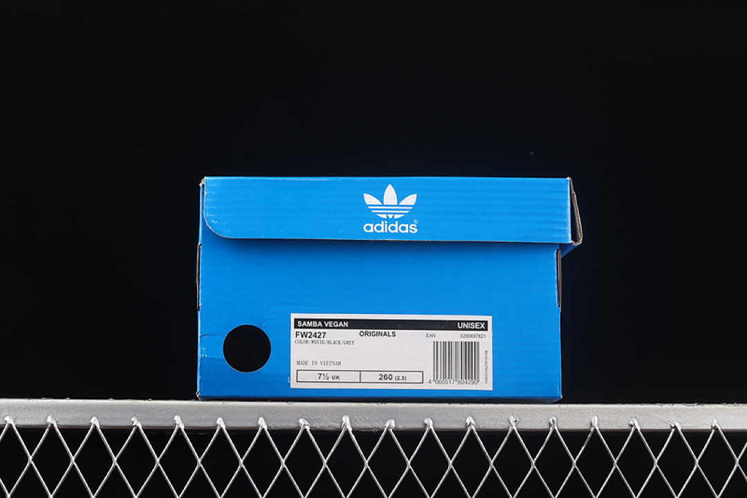 Adidas [FW2427]-[SAMBA VEGAN SHOES CLOUD WHITE/CORE BLACK/BLUE]-[MAN:39-45] - Image 12