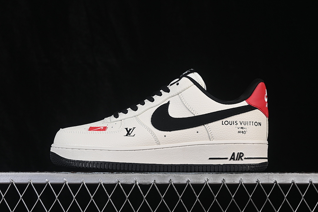 Nike [DN1688-815]-[AIR FORCE 1 07 LOW CASUAL SNEAKERS WHITE/BLACK]-[WOMAN:36-39]-[MAN:40-45] - Image 2