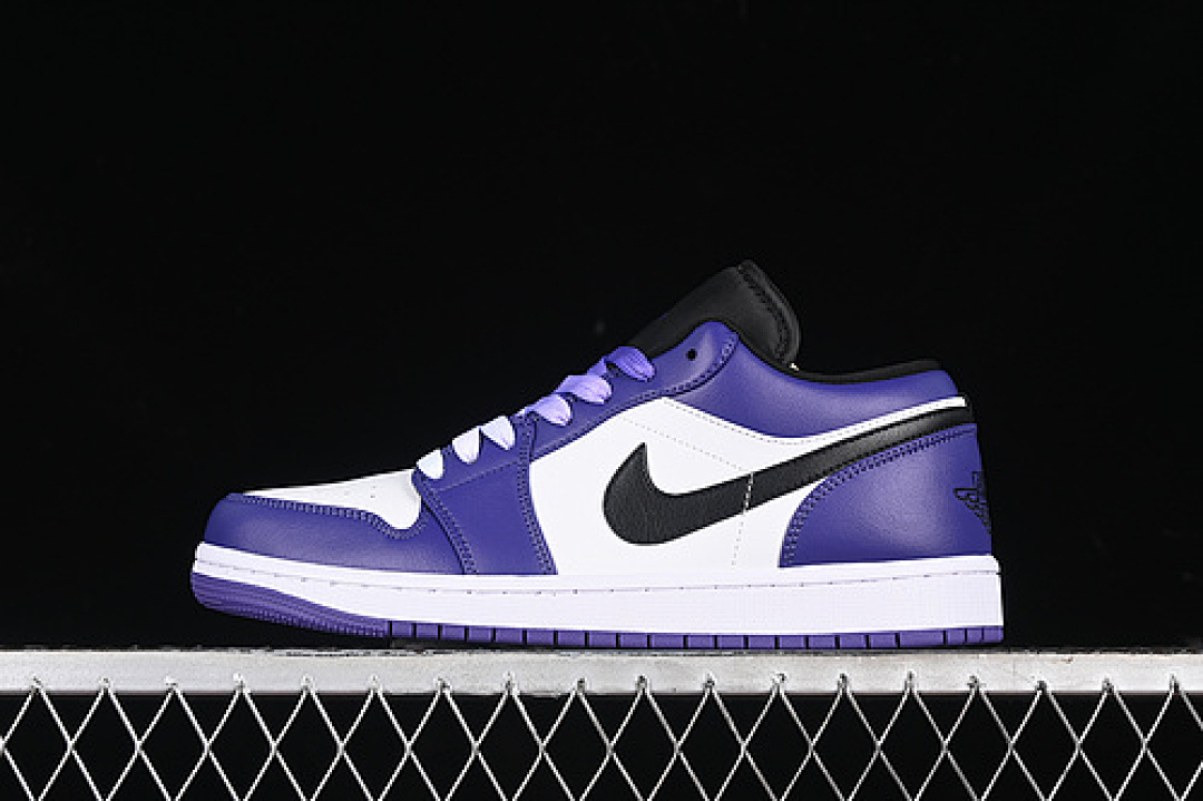 Jordan [553558-500]-[AIR JORDAN 1 LOW WHITE/COURT PURPLE/BLACK]-[WOMAN:36-39]-[MAN:40-46], photo 1