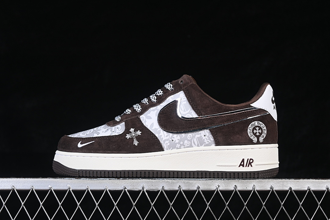 Nike Nike AIR FORCE 1 07 LOW CASUAL SNEAKERS WHITE/COFFEE/GREY · SY1388-010, photo 1