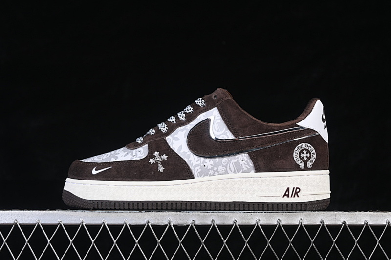 Nike Nike AIR FORCE 1 07 LOW CASUAL SNEAKERS WHITE/COFFEE/GREY · SY1388-010, photo 1