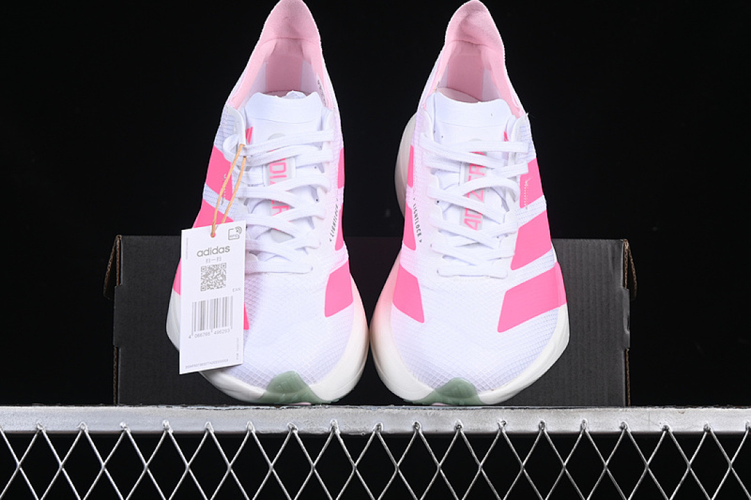 Adidas [JS1833]-[ADIZERO ADIOS 4 M WHITE/PINK]-[WOMAN:36-39]-[MAN:40-45] - Image 14