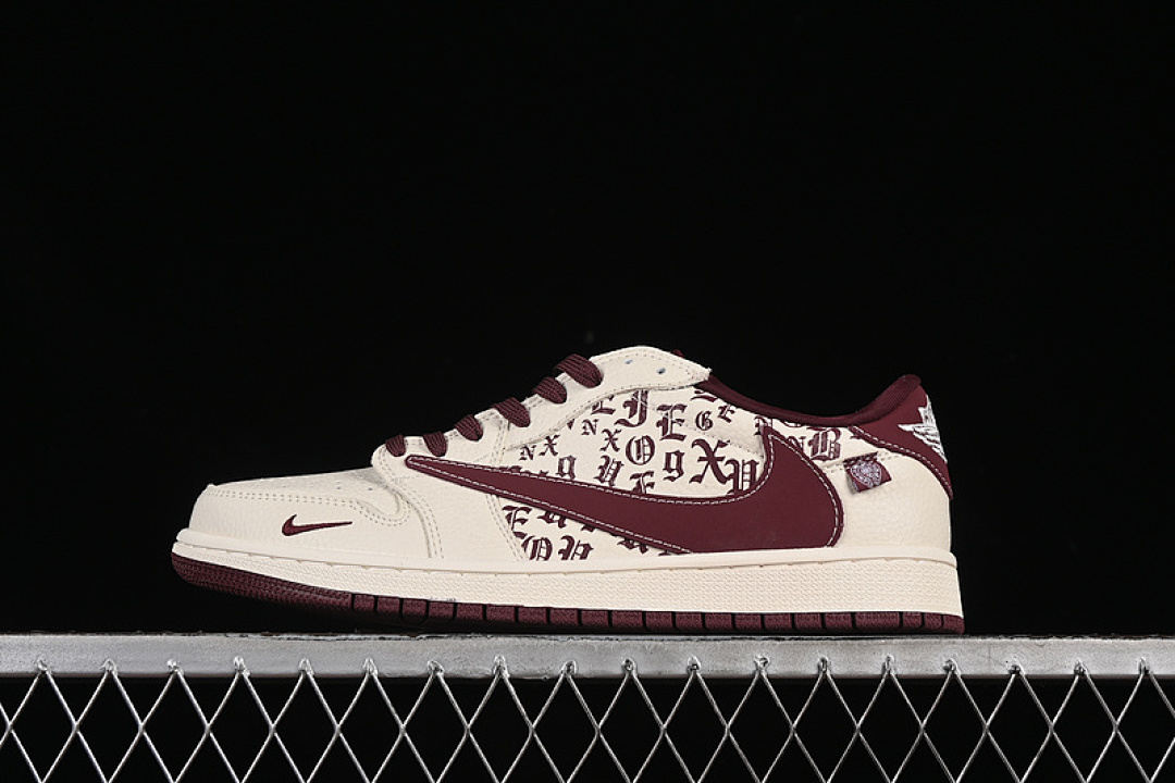 Jordan [LD2025-016]-[TRAVIS SCOTT X FRAGMENT DESIGN AIR JORDAN 1 LOW OG SP WHITE/BROWN]-[36-45], photo 1