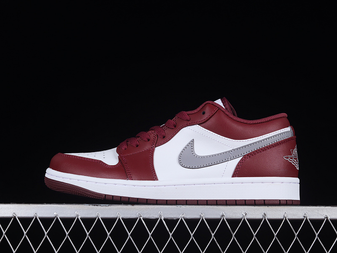 Jordan [553558-615]-[AIR JORDAN 1 LOW CHERRYWOOD RED/WHITE/CEMENT GREY]-[WOMAN:35.5-39]-[MAN:40-46], photo 1