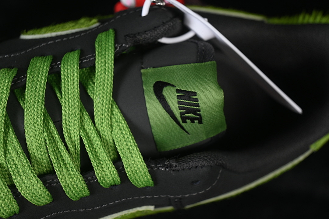 Nike [XY9025-001]-[AIR FORCE 1 07 LOW BLACK/GREEN/BLACK]-[WOMAN:36-39]-[MAN:40-45] - Image 9