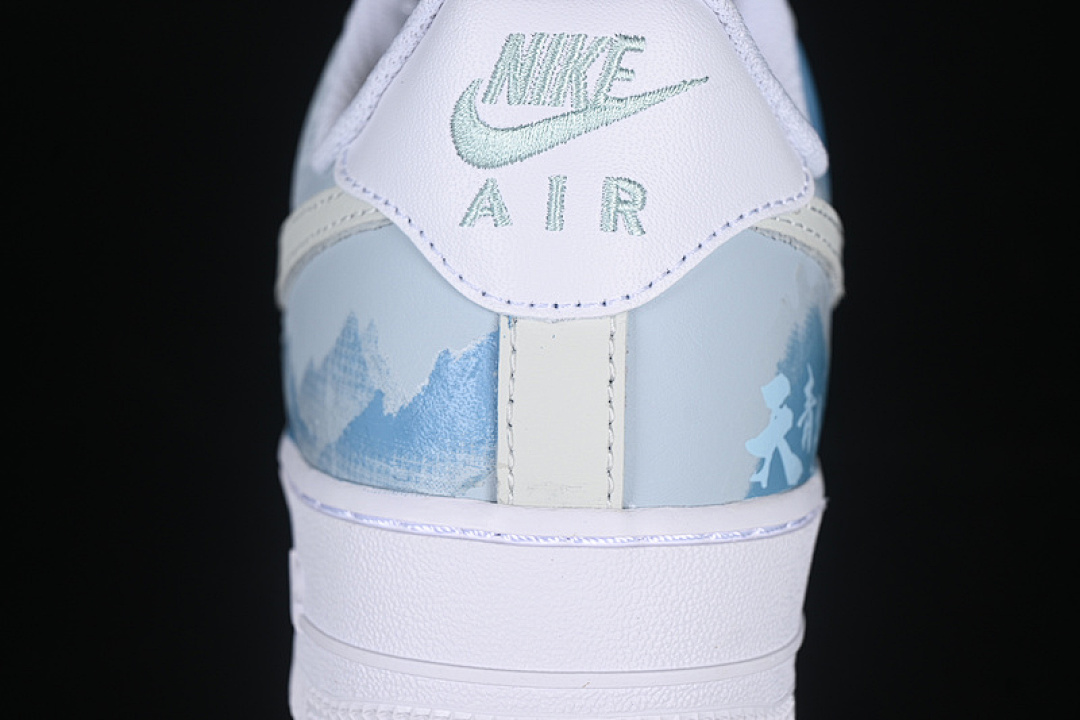 Nike [LJ2288-222]-[AIR FORCE 1 07 LOW WHITE/BLUE/GREEN]-[WOMAN:36-39]-[MAN:40-45] - Image 7