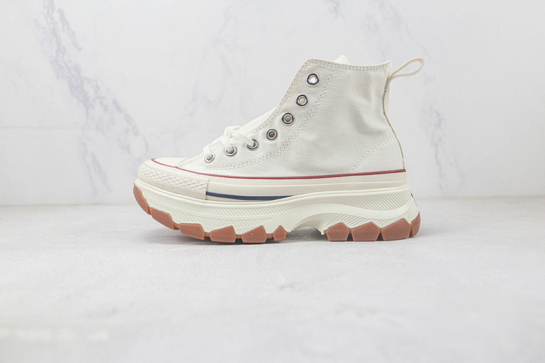 Converse [CHUCK TAYLOR ALL-STAR HIGH THE 100TH ANNIVERSARY WHITE/RED/GUM]-[WOMAN:35-39.5]-[MAN:40-44], photo 1