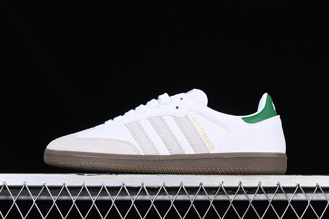 Adidas [FX5398]-[ADIDAS KITH X SAMBA OG CLASSICS PROGRAM WHITE/FAIRWAY/GOLD]-[WOMAN:35-39]-[MAN:40-45], photo 1