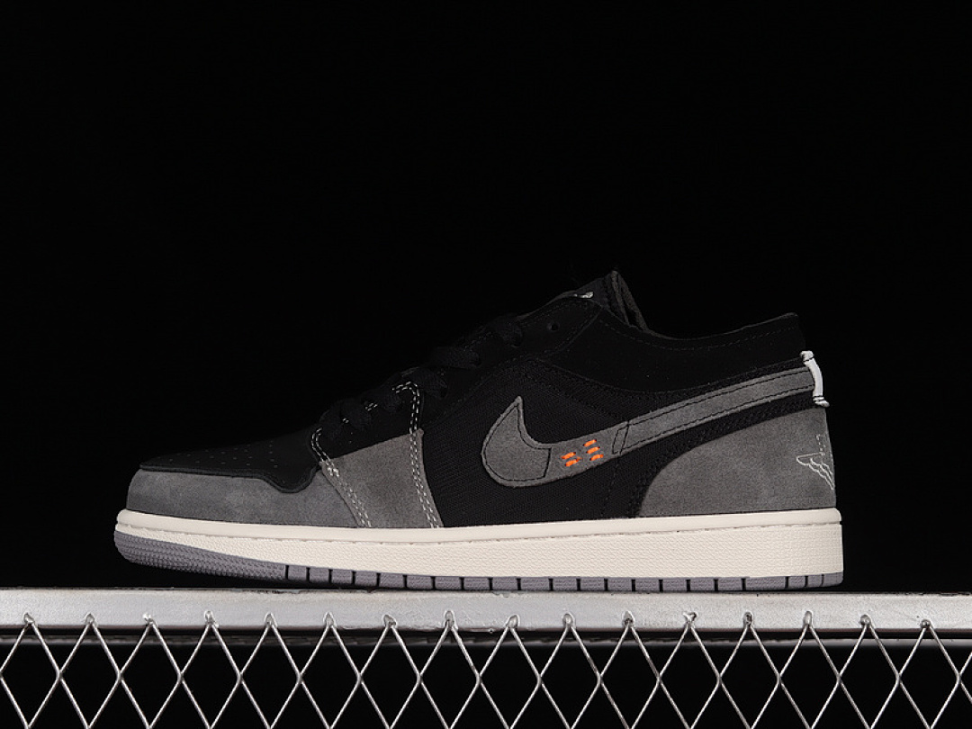 Jordan [DN1635-001]-[AIR JORDAN 1 LOW SE CRAFT INSIDE OUT BLACK/CEMENT GREY/LIGHT GRAPHITE], photo 1