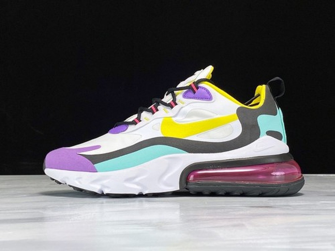 Unbranded [AT6174-101]-[AIR MAX 270 REACT GEOMETRIC ART WHITE/BLACK-BRIGHT VIOLET-DYNAMIC (YELLOW]), photo 1