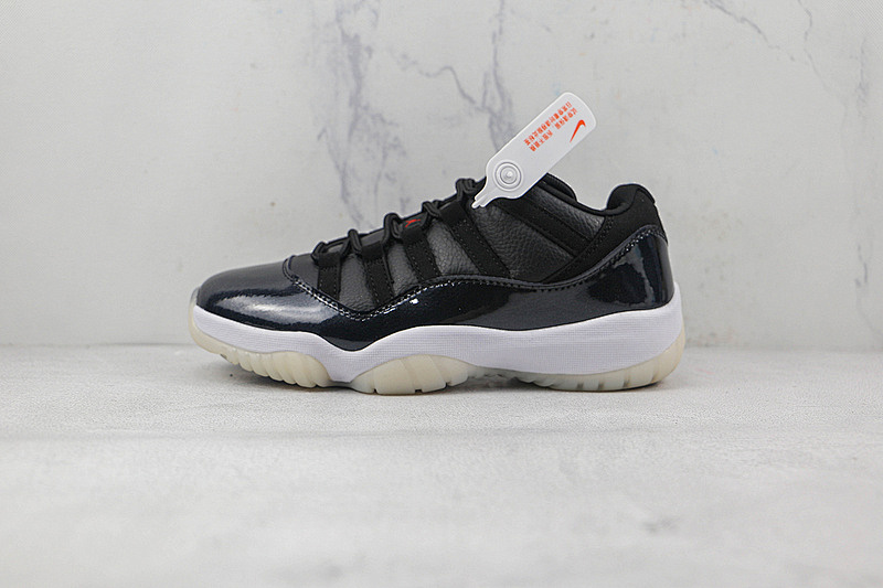 Jordan AIR Jordan 11 RETRO LOW 72-10 BLACK/GYM RED/WHITE/SAIL · AV2187-001, photo 1