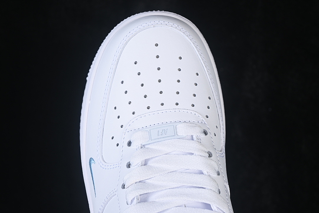 Nike [ZH0316-121]-[AIR FORCE 1 07 LOW CASUAL SNEAKERS WHITE/BLUE/WHITE]-[WOMAN:36-39.5]-[MAN:40-45] - Image 10