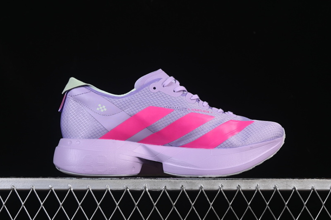 Adidas [JR4947]-[ADIZERO ADIOS PRO 4 POWDER PLUM/SHOCK PINK/DASH GREY]-[WOMAN:36-39]-[MAN:40-46] - Image 16