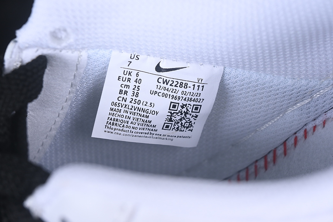 Nike [CW2288-111]-[AIR FORCE 1 07 LOW CASUAL SNEAKERS WHITE/BLACK]-[WOMAN:36-39]-[MAN:40-45] - Image 5
