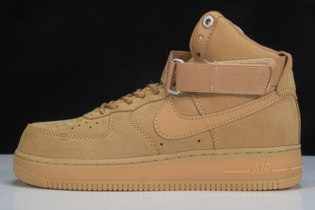 Nike [CJ9178-200]-[AIR FORCE 1 HIGH FLAX/WHEAT-GUM LIGHT BROWN-BLACK]-[UNISEX:36-45], photo 1