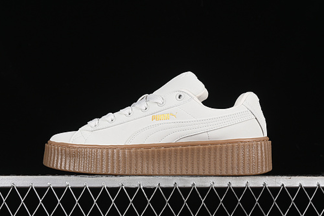 Puma [396813-03]-[FENTY X CREEPER PHATTY EARTH TONE PACK WARM WHITE/GOLD/GUM]-[UNISEX:36-45], photo 1