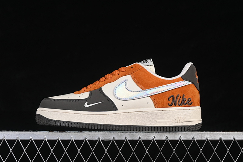 Nike Nike AIR FORCE 1 07 LOW CASUAL SNEAKERS WHITE/GREY/BROWN · NH0601-530, photo 1