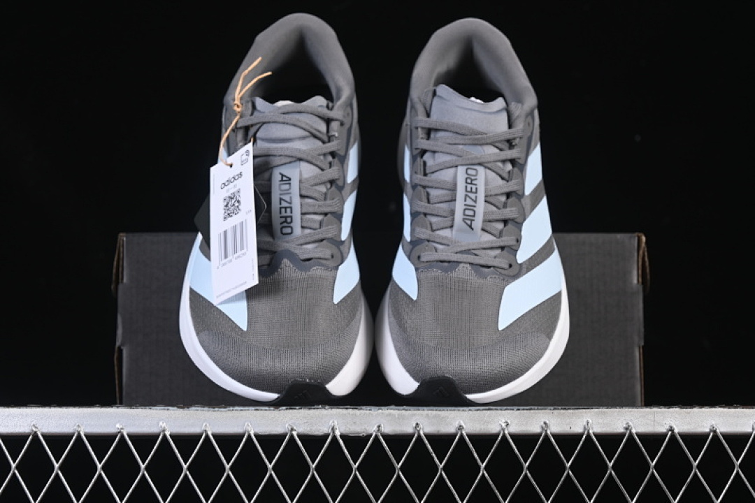 Adidas [JS4489]-[EVO SL BREATHABLE RUNNING SHOES DARK GRAY/WHITE/BLUE]-[WOMAN:36-39]-[MAN:40-45] - Image 12