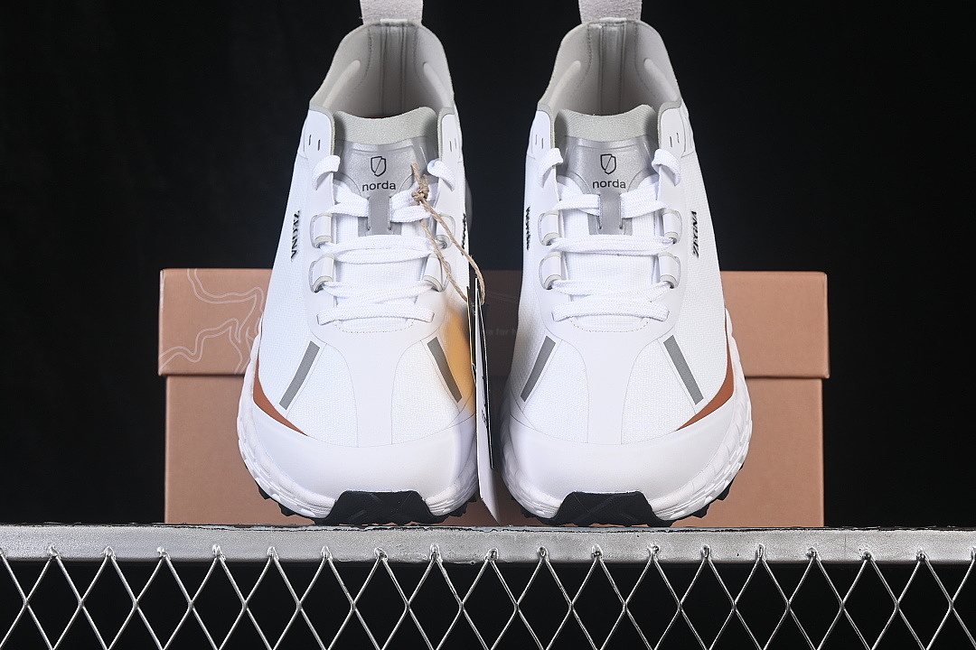 Norda [LEISURE RUNNING SHOES WHITE/ORANGE/GREY/WHITE]-[WOMAN:36-39]-[MAN:40-45] - Image 14