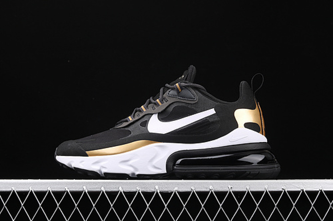 Unbranded [AO4971-005]-[AIR MAX 270 REACT BLACK/WHITE/GOLD]-[MAN:40-45], photo 1