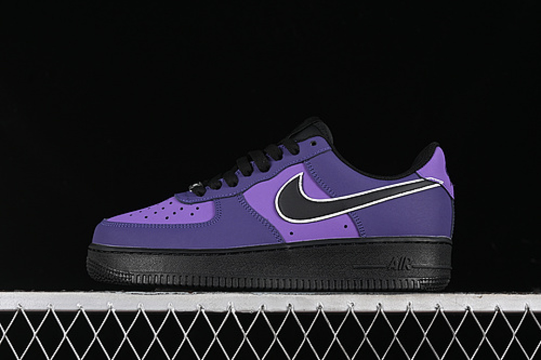 Nike [DD8959-002]-[AIR FORCE 1 07 LOW WHITE/BLACK/PURPLE]-[WOMAN:36-39]-[MAN:40-45], photo 1