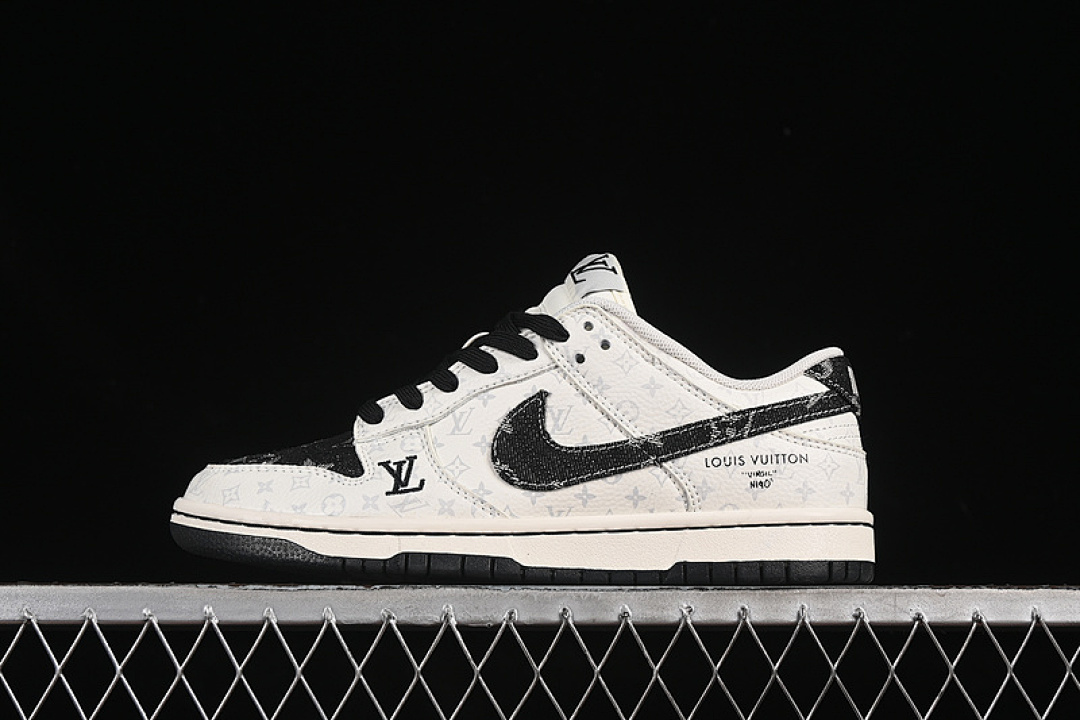 Louis Vuitton [SC9772-804]-[SB DUNK LOW LV WHITE/BLACK]-[WOMAN:36-39]-[MAN:40-45], photo 1