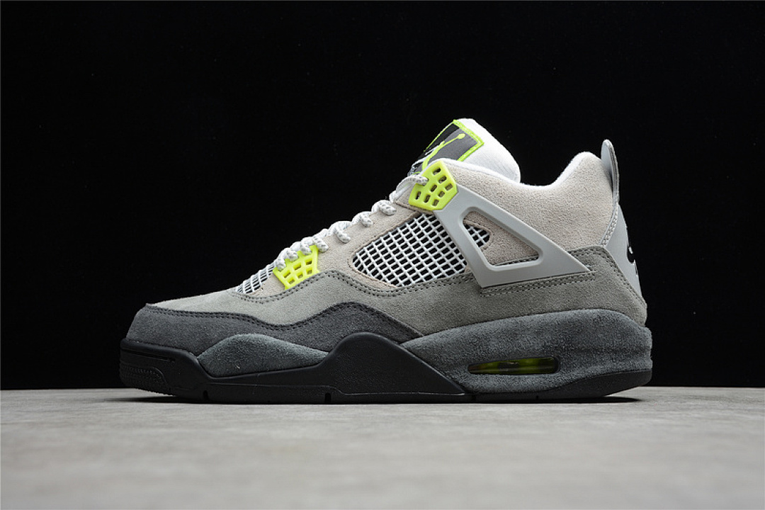 Jordan AIR Jordan 4 RETRO SE NEON 95 COOL GREY/VOLT/WOLF GREY/ANTHRACITE · CT5342-007, photo 1