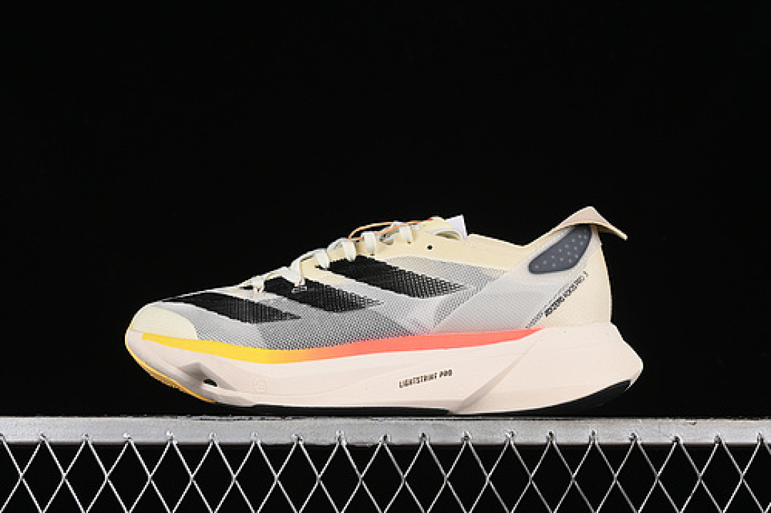 Unbranded [IG6442]-[ADIZERO ADIOS PRO 3 IVORY/CORE BLACK/CRYSTAL SAND]-[WOMAN:36-39]-[MAN:40-45], photo 1