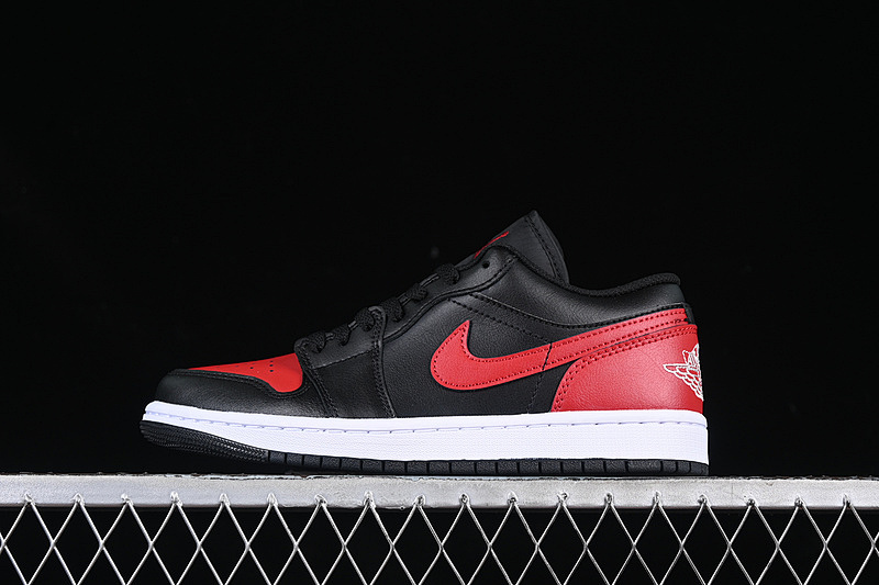 Jordan AIR Jordan 1 LOW BLACK/VARSITY RED/WHITE · 553558-067, photo 1