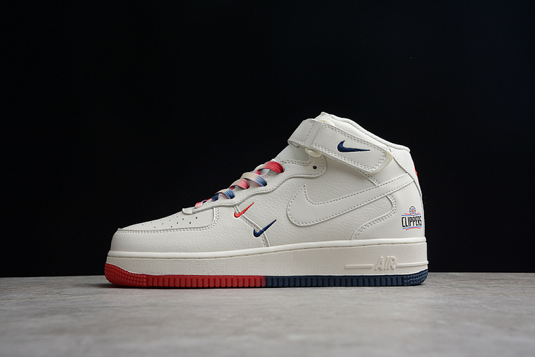 Nike [GU5696-658]-[AIR FORCE 1 MID 07 SU19 WHITE/BLUE-RED]-[WOMAN:36-39]-[MAN:40-45], photo 1
