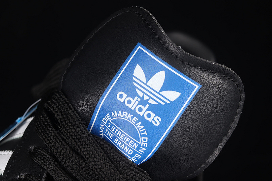 Adidas [B75807]-[SAMBA VEGAN SHOES CORE BLACK/CLOUD WHITE/CORE BLACK]-[MAN:39-45] - Image 9