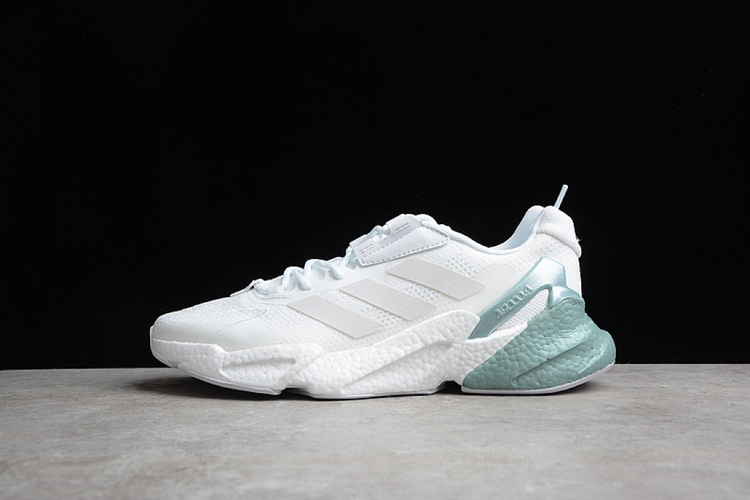 Unbranded [GX3486]-[X9000L4 SHOES CLOUD WHITE/CLOUD WHITE/METALLIC GREEN]-[WOMAN:36-39]-[MAN:40-45], photo 1