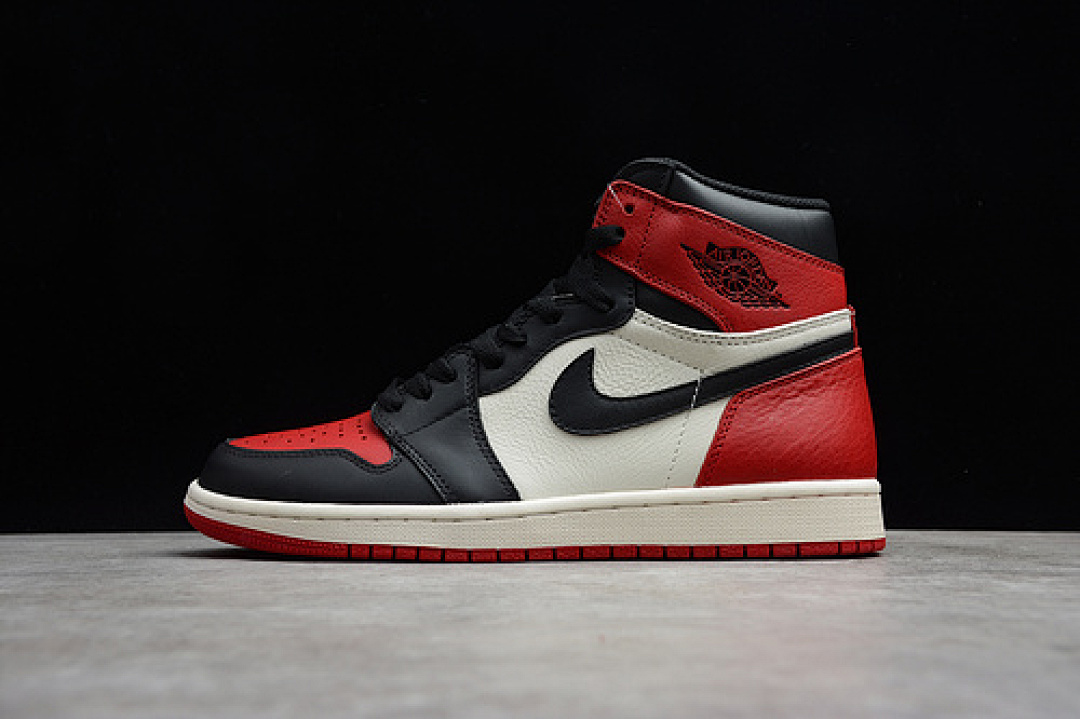 Jordan [555088-610]-[AIR JORDAN 1 RETRO HIGH OG BRED TOE GYM RED/SUMMIT WHITE-BLACK]-[MAN:40-48], photo 1